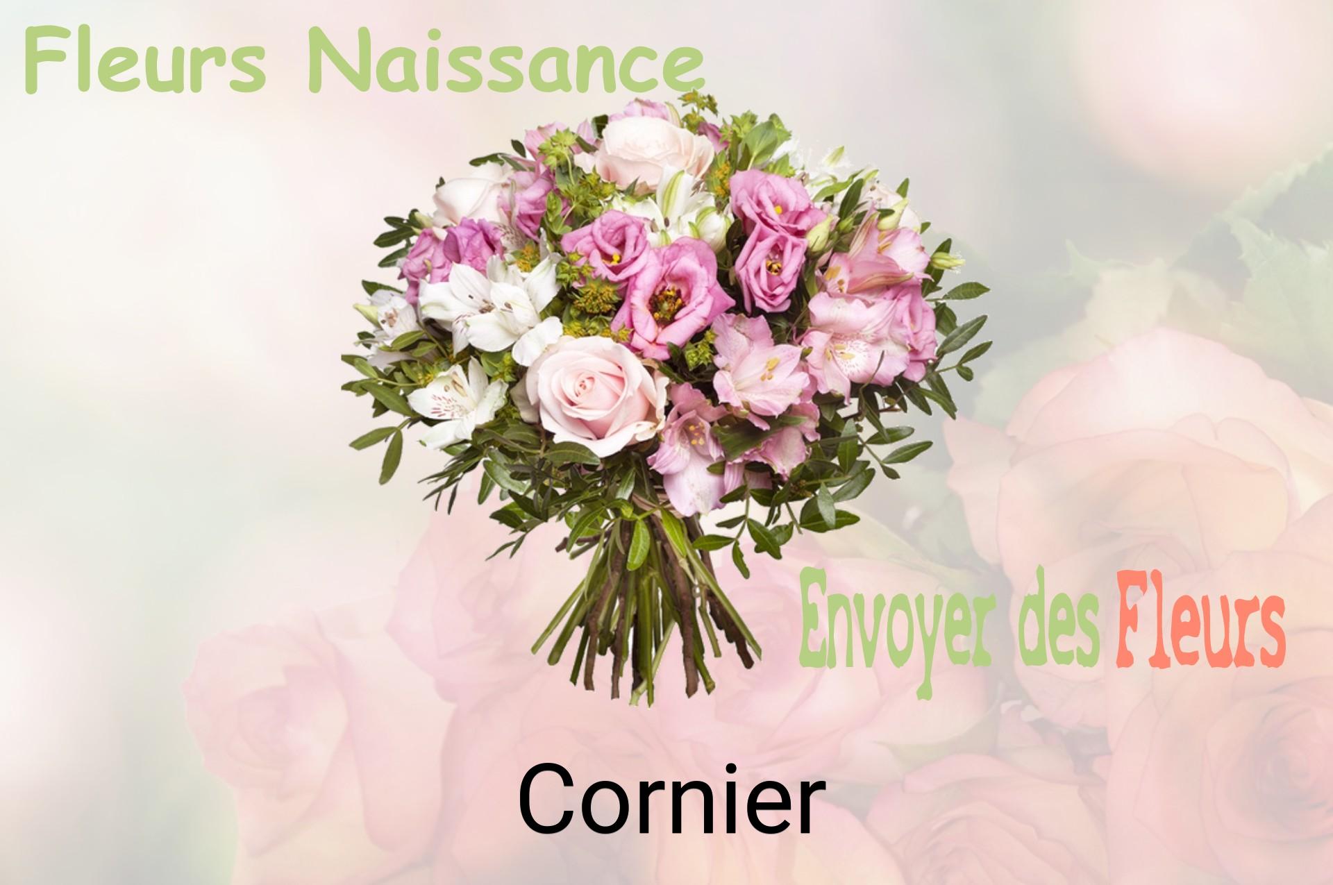 Bouquet de fleurs de naissance livré à Cornier